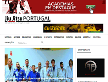 Tablet Screenshot of jiujitsuportugal.com